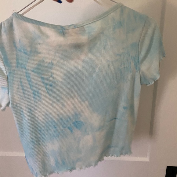 Blue tie dye crop top, size small. New with tags. - Picture 3 of 3